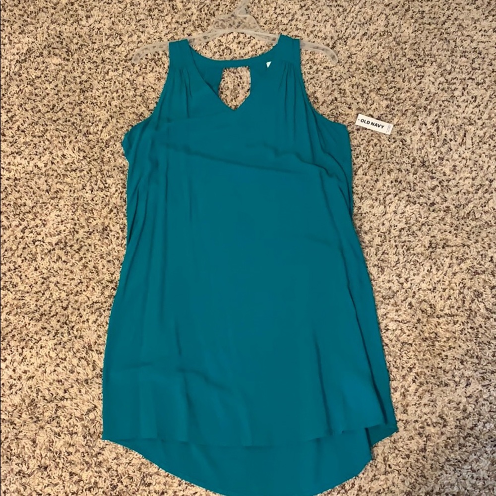 Women’s teal tank dress